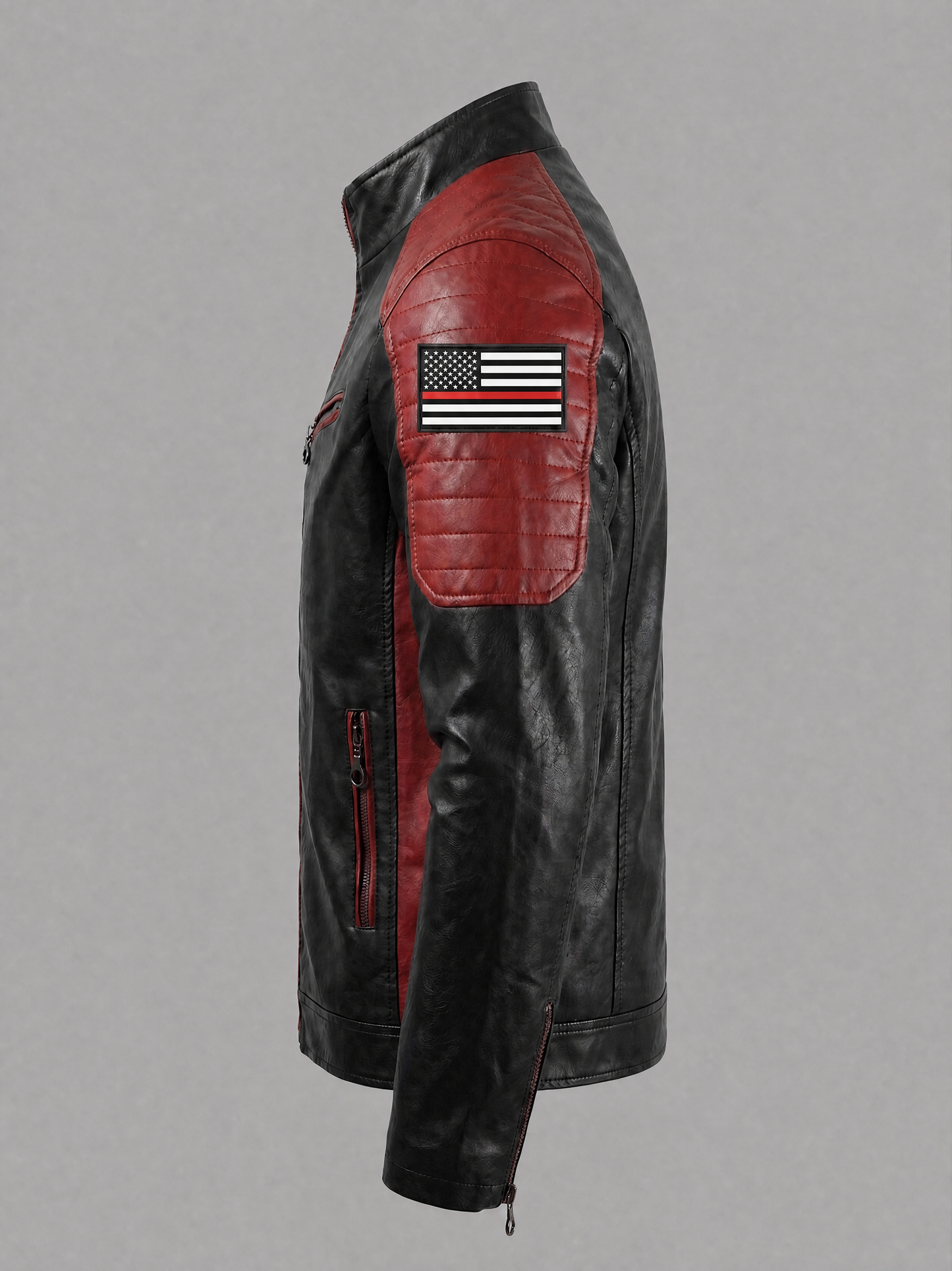 BriannaMakes Handmade Leather Firefighter Jacket